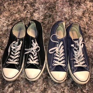 Converse black and royal blue size 10.5 two for 1